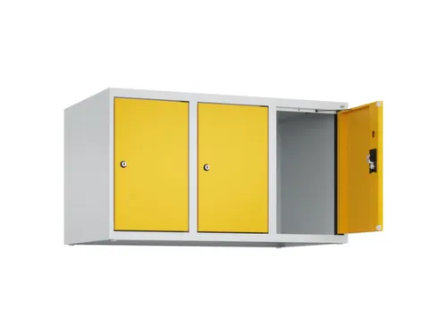 opzetkast,v. locker,3vak.,vak B 300mm,HxBxD 500x900x500mm,cilinderslot