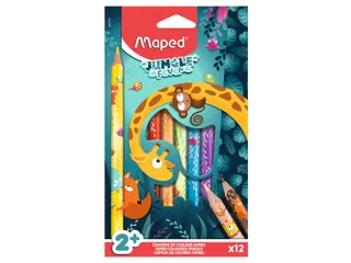 Kleurpotlood Maped Jungle Fever jumbo set à 12 kleuren - 2