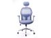 Moderne bureaustoel in hoogte verstelbaar grijs stof netrug - 4