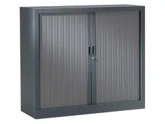 Roldeurkast Antraciet 100cm