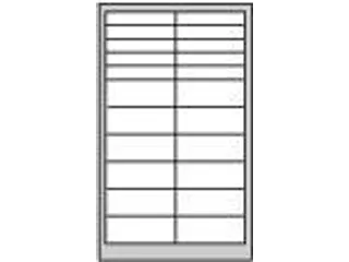ladekast HxBxD 1800x1000x500mm 22laden RAL7035 front RAL6011 - 3