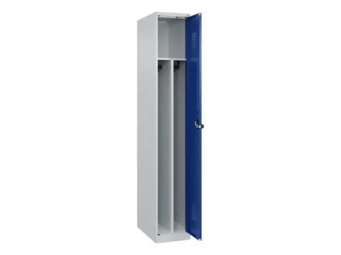 Armoire vestiaire 1850x300x500mm 1 compartiment RAL7035/RAL5010