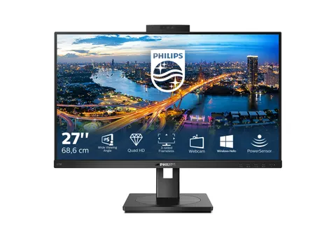 Philips B-Line LCD met Windows Hello-webcam Monitor 27 Inch