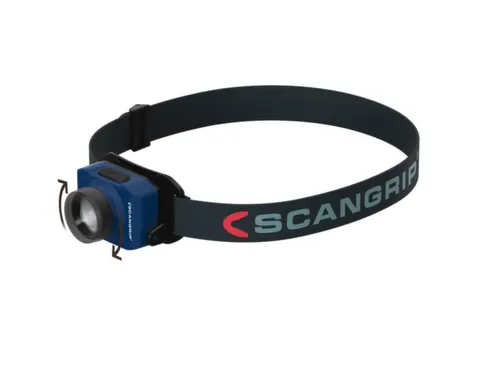 hoofdlamp,LED,10-220lumen,hoofdband,reikwijdte 80m,straalhoek 10/60 °