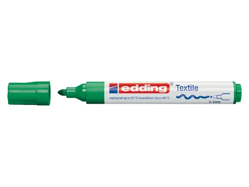 Viltstift edding 4500 textiel rond groen 2-3mm