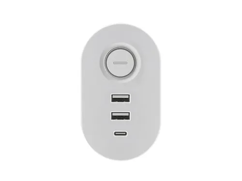 IOIO desktop stekkerdoos SL3000 3-voudig + 3x USB Wit