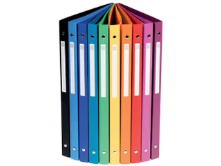 ringmap A4 ondoorschijnend PP 4 ringen assorti - 1