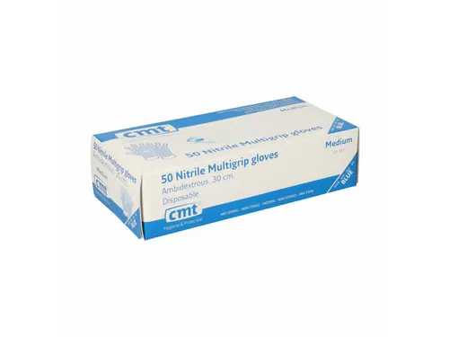 CMT Multigrip Nitril Handschoenen Maat M blauw