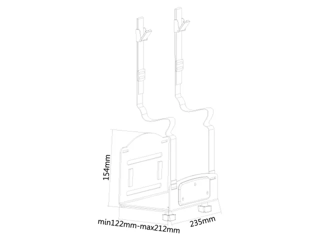 CPU-W100BLACK Neomounts cpu houder