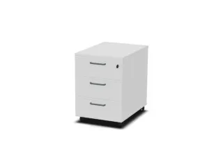 mobiel ladeblok,HxBxD 600x430x600mm,3lade(n),m. beugelgreep,Bl-wit - 1