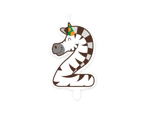 Jungle candle 2 Zebra