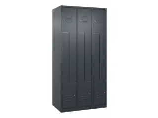 Z-garderobekast,HxBxD 1850x900x500mm,vak B 150/300mm,cil.-slot - 1