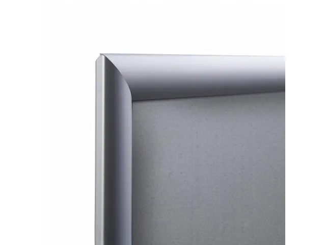 Cadre clipsable 50x70cm Coins biseautés Ignifugé Argent