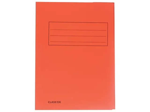 Dossiermap 3 Kleppen Oranje A4 250 Gram