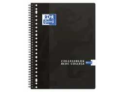 Collegeblok Oxford A4 23-Gaats Lijn 80vel Zwart
