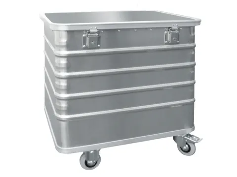 Bakwagens Aluminium Deksel En Cilinderslot 200kg 740x730x580mm