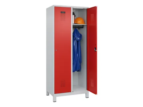locker,HxBxD 1950x800x500mm,2vak,vak B 400mm,cil.-slot,voeten