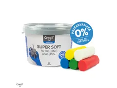 Klei Creall supersoft rood/blauw/groen/geel/wit 1750gram
