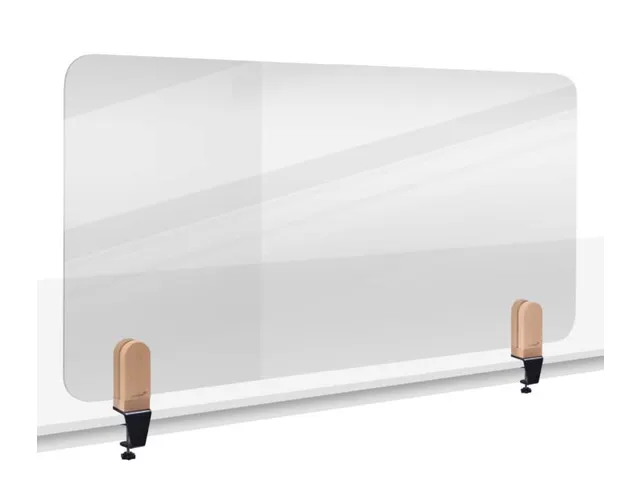 Bureauscherm Elements doorzichtig 60x120cm klemmen