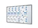 Vergrendelbaar notitiebord Indoor Slim 21xA4 met Schuifdeuren Zilver
