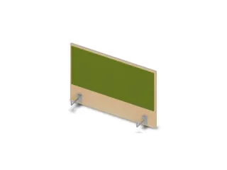 opzetpaneel bureau aanbouw zijkant NE-esdoorn BN7048-groen 800mm - 1