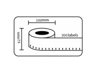 Etiket Dk-11202 62x100mm Verzendlabel 300stuks - 1
