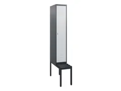 locker met bank,HxBxD 1950x300x815mm,1vak,vak B 300mm,cil.-slot