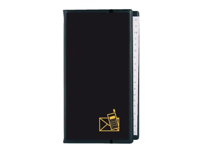 Telefoonalbum Kangaro 215x130mm A-Z 4-rings zwart