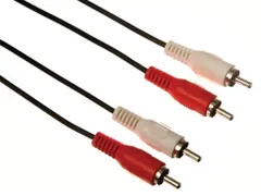 2 x RCA Audioplug Naar 2 x RCA Audioplug / Basis / 1.50m / Verguld
