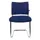 Bezoekersstoel Donkerblauw Stof Zitting 450x480x450mm Sledeframe