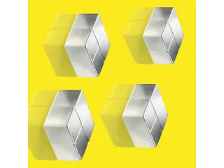 Magneten Sigel voor glasbord set 4stuks zilverkleurig C10 20x10x20mm - 9