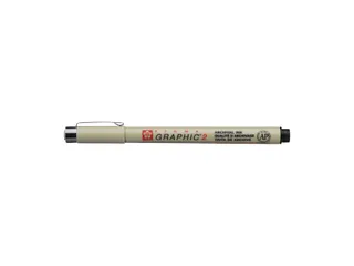 Fineliner Sakura Pigma Graphic 2 2.0mm zwart - 1