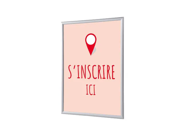 Kliklijst A1 complete set met print "S'incrire ici" Rood