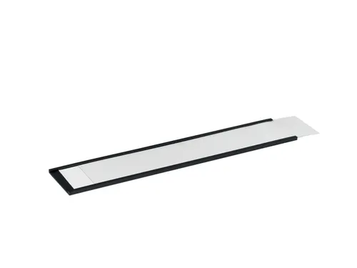 Etikethouder Durable magnetisch 200x40mm antraciet 50 stuks