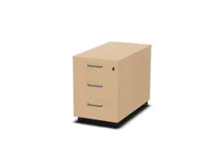 mobiel ladeblok,HxBxD 600x430x800mm,3lade(n),m. beugelgreep,NE-esdoorn