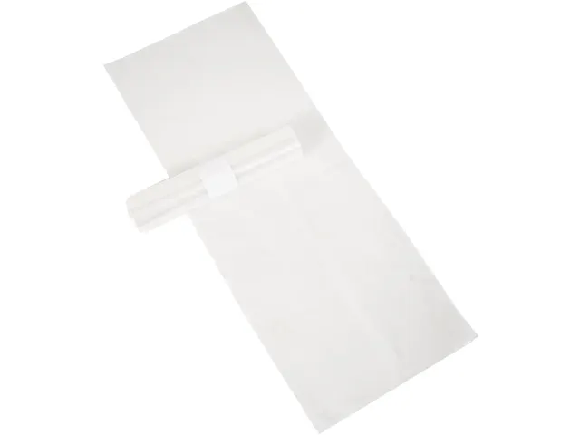 Vuilniszak 20 micron 60x80x 0.02 cm 60L Transparant HDPE 20x rol 20st