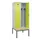 locker met bank,voor scheiding van kleding,HxBxD 2120x800x815mm,2vak