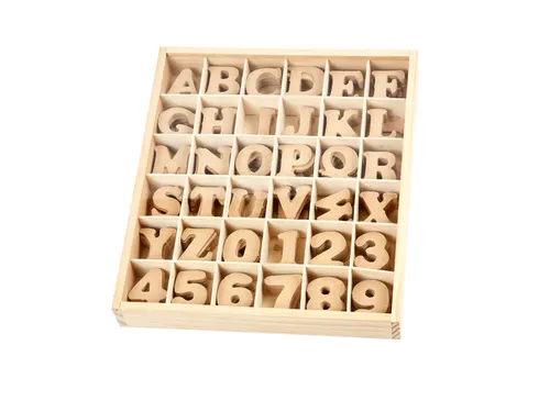 Letters en cijfers Creativ Company 4cm 288 stuks MDF