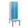 locker met bank,HxBxD 1950x600x815mm,2vak,vak B 300mm,draaigrendel