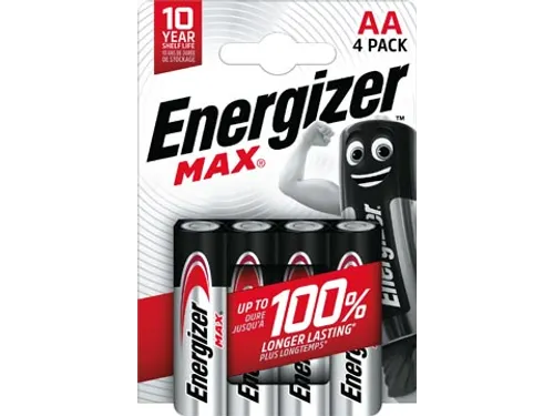 batterijen Max AA, blister van 4 stuks