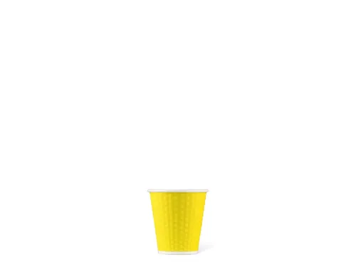 Beker porselein Les Artistes Paris 180ml met siliconen grip Geel