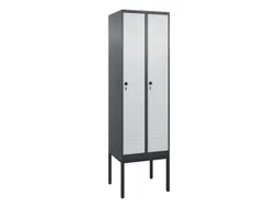locker,HxBxD 2120x600x500mm,2vak,vak B 300mm,draaigrendel