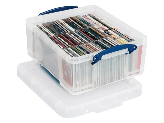Boîte De Rangement 18 Litres Transparent Lot Avantageux
