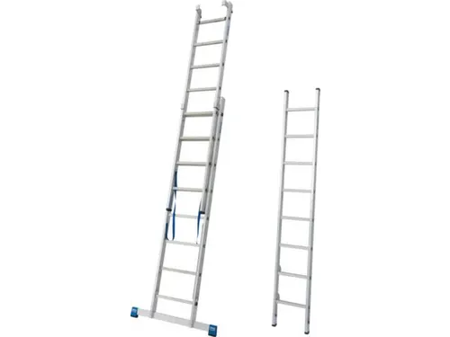 multifunctionele telescoopladder,3x8,sporten,balk L 2,3-5,2m,aluminium