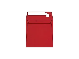 Gekleurde Envelop 120 gram 170x170mm Rood 250 Stuks - 1