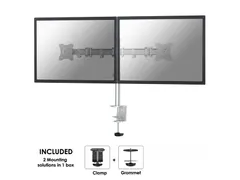 Monitorarm 2 Schermen 27inch Zilver Nm-d135dsilver