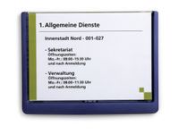 Deurbord Click Sign A5 Blauw