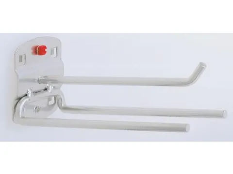 porte-outils p. plaque de rangement perforée triple RAL7016