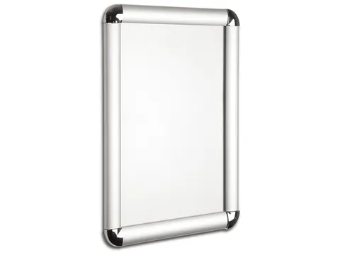 Kliklijst Seco A4 25mm zilver ronde hoeken