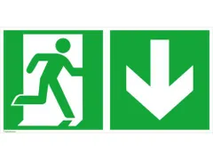 Borden Voor Vluchtroutesignalering,Nooduitgang Rechts